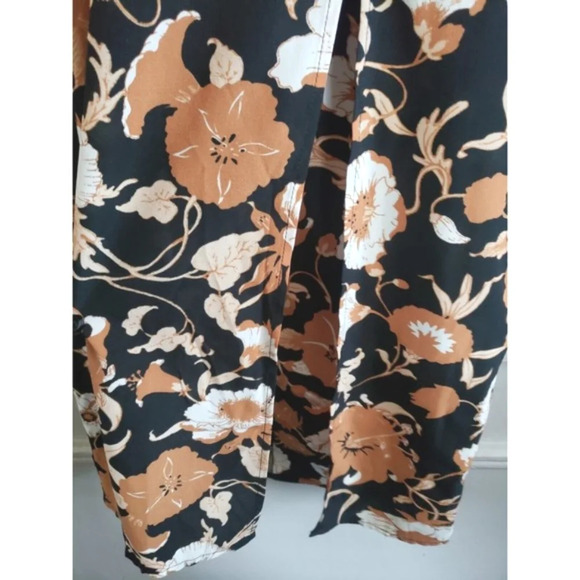 For Love & Lemons Dress Women's Small Floret Print Midi  Black Floral Si… - Picture 7 of 11